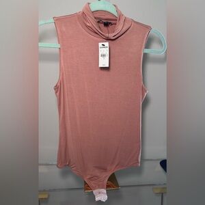 Mock neck tank top body suit